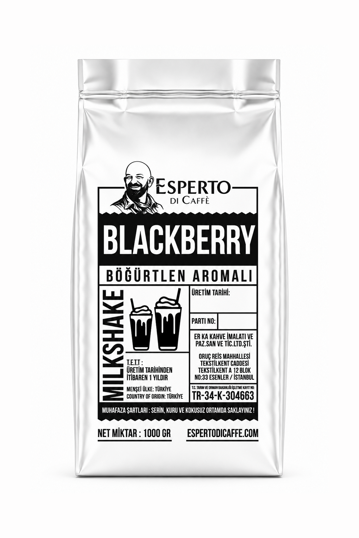 Milkshake Böğürtlen 1000g