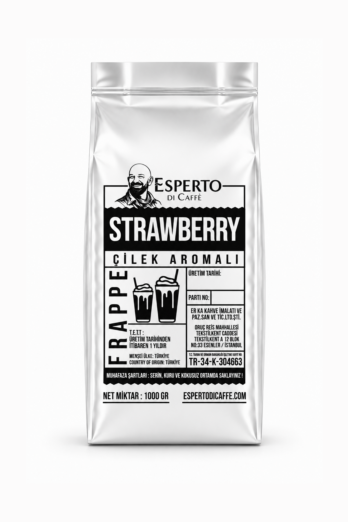 Smoothie Frappe Çilek 1000g