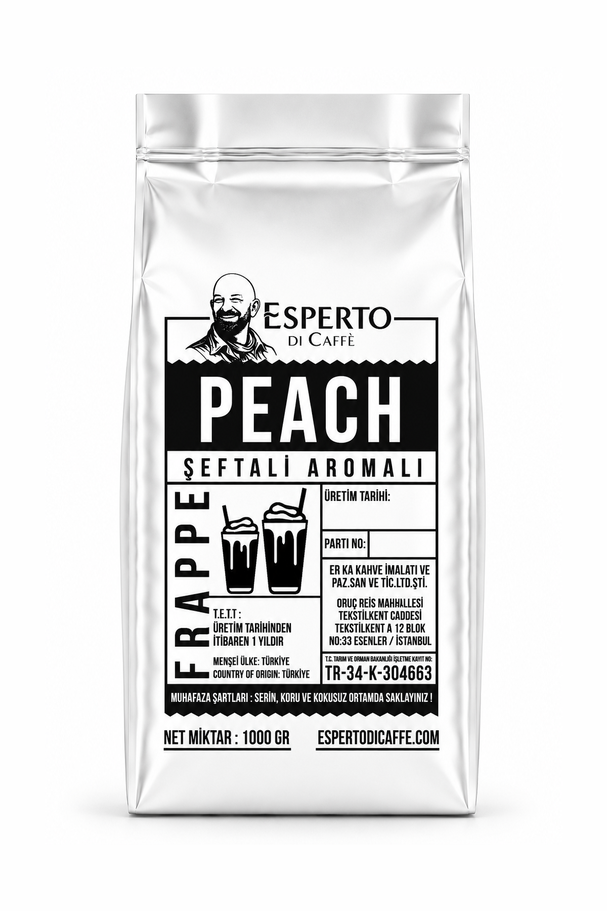 Smoothie Frappe Şeftali 1000g